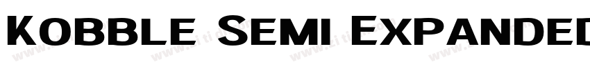 Kobble Semi Expanded字体转换